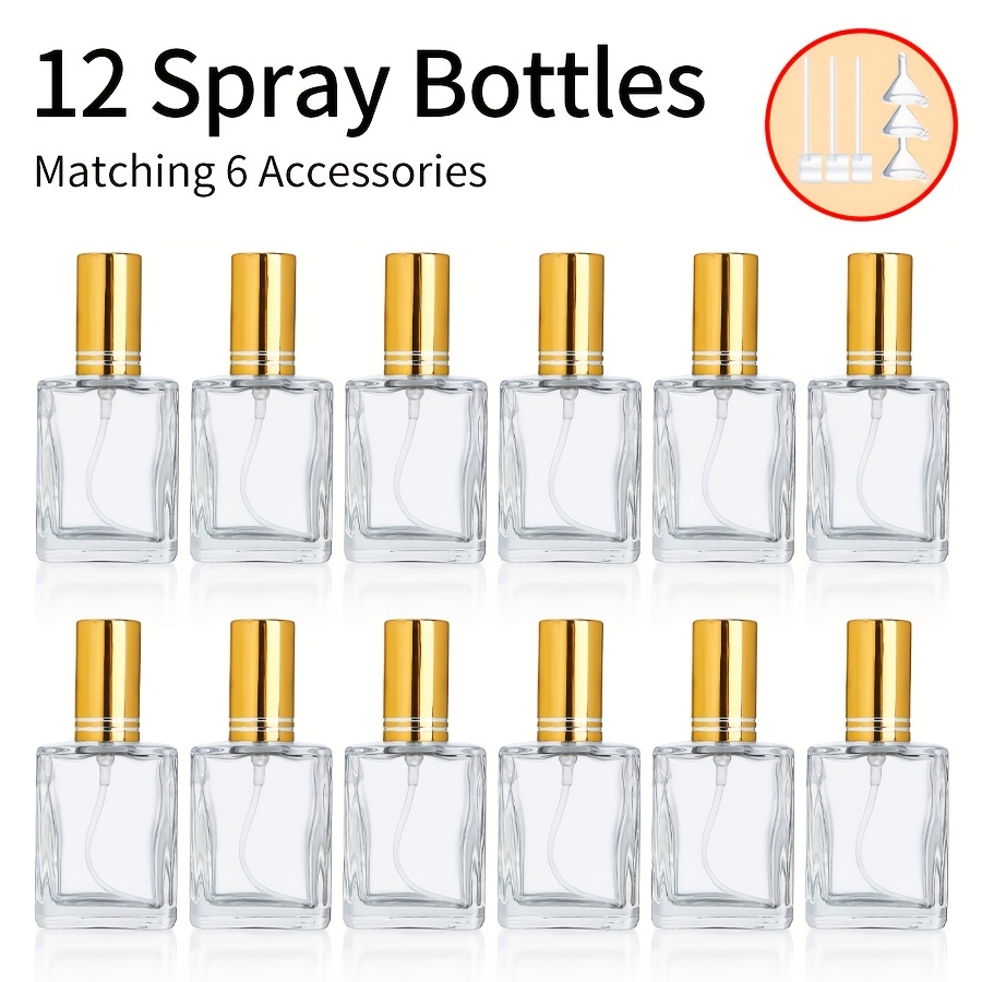 Room Spray Bottle - 12 Uds + 6 accesorios botella