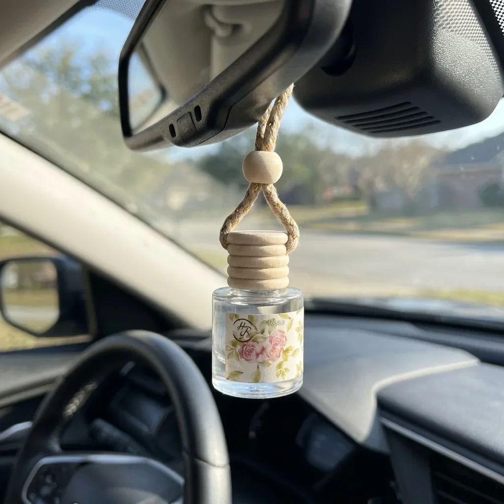 Home Fragrance Options - Mini Botella de Vidrio Colgante para