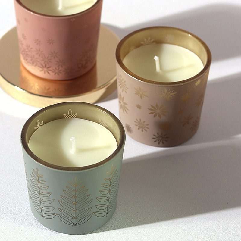Home Fragrance Jar - Velas de cerámica coloridas, tazas de