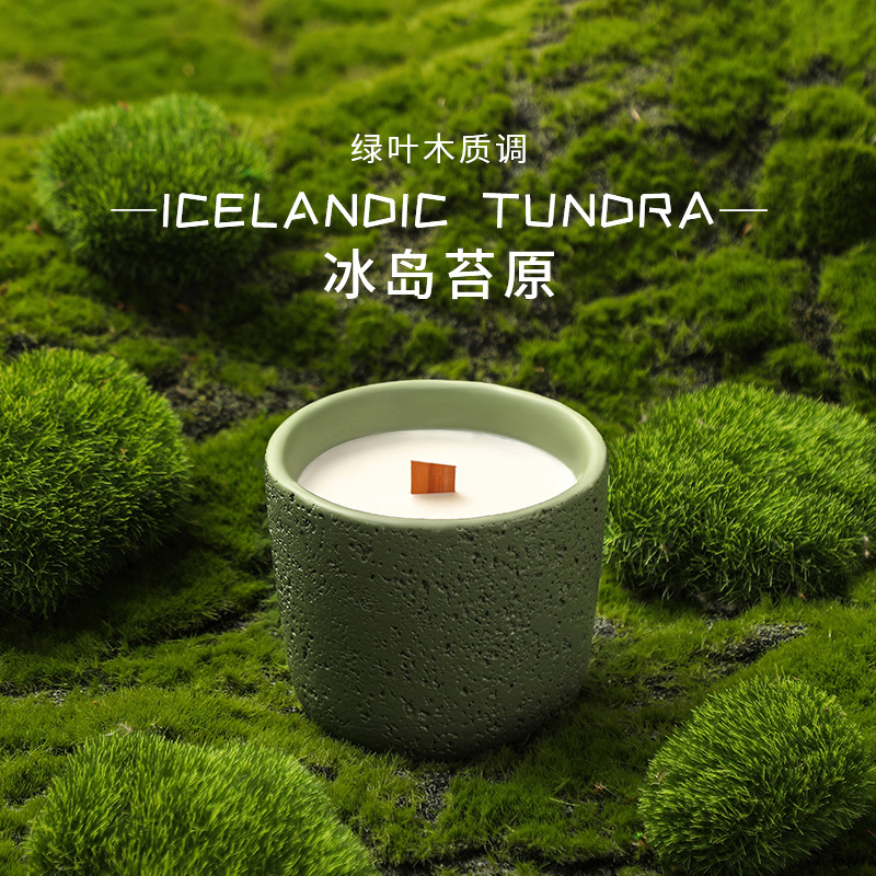 Home Fragrance Jar - Vela de aromaterapia de cemento Tundra