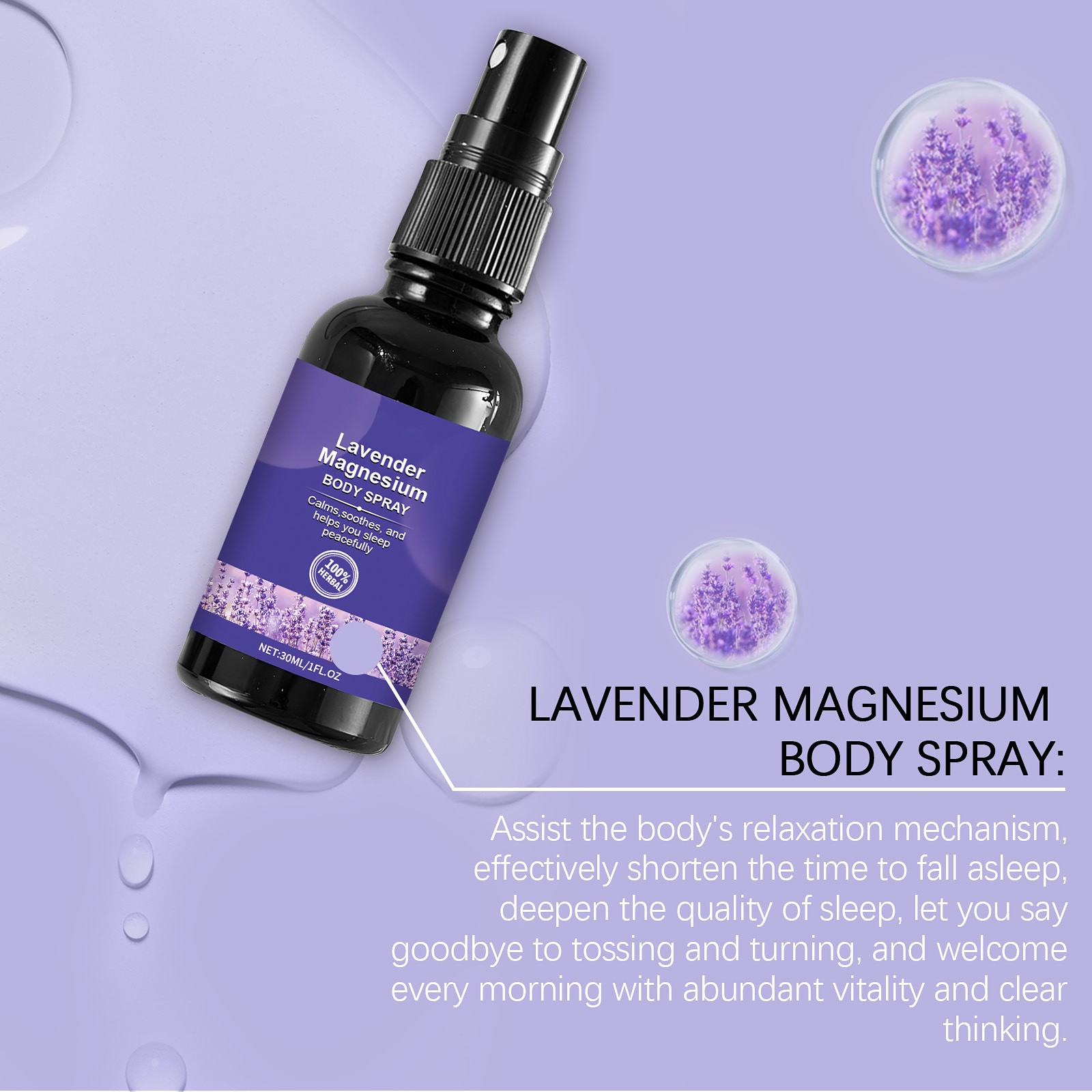 Spray de lavanda para dormir,  - Lavender Pillow Spray reseña y precio