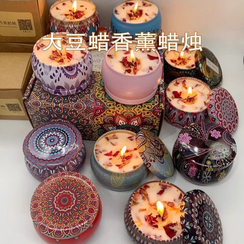 Velas Vintage de cera de soja, - Home Fragrance Jar reseña y precio