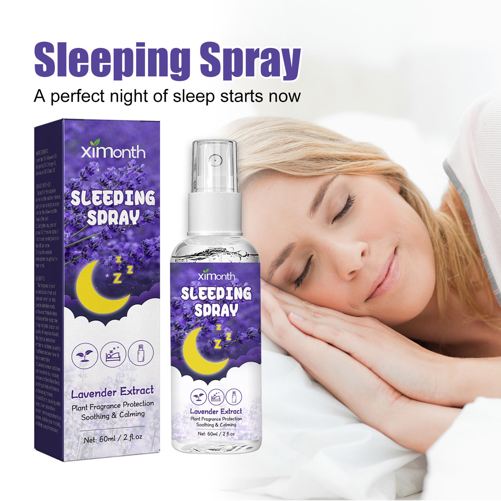 Spray de Lavanda Calmante para - Lavender Pillow Spray reseña y precio