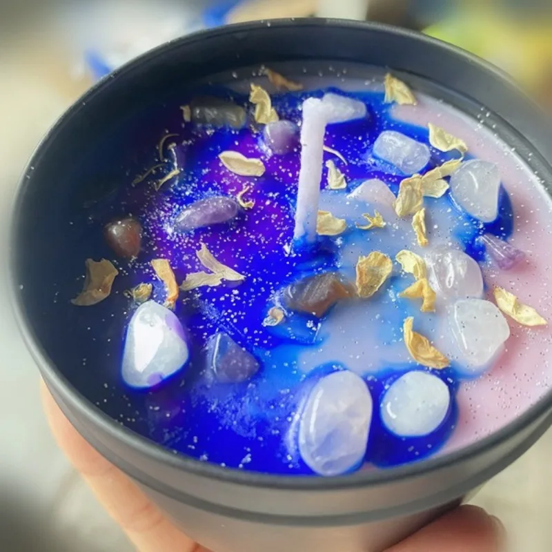 Vela perfumada de piedra de cr - Home Fragrance Jar reseña y precio