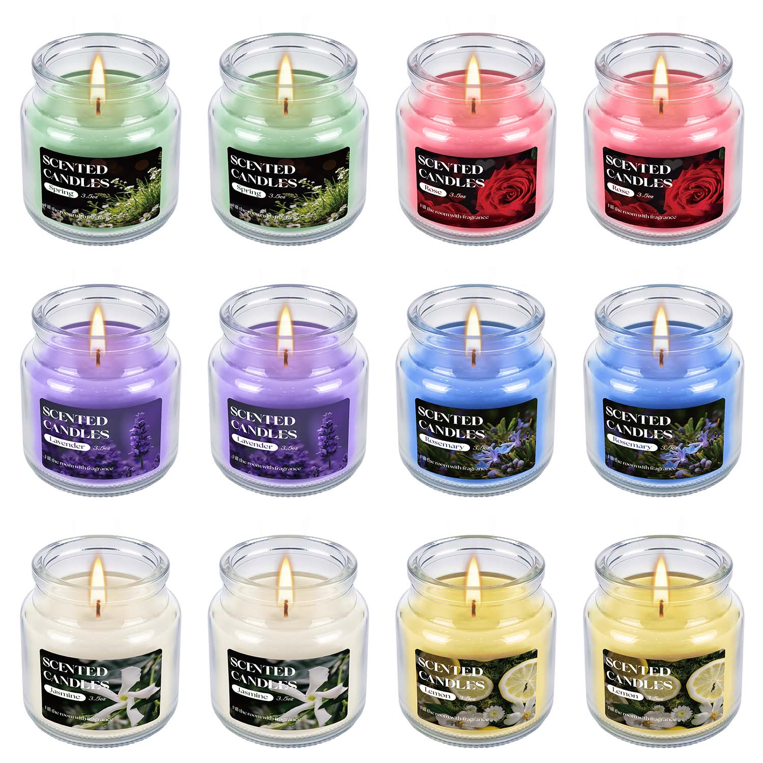 12 velas aromáticas giratorias - Home Fragrance Options reseña y precio