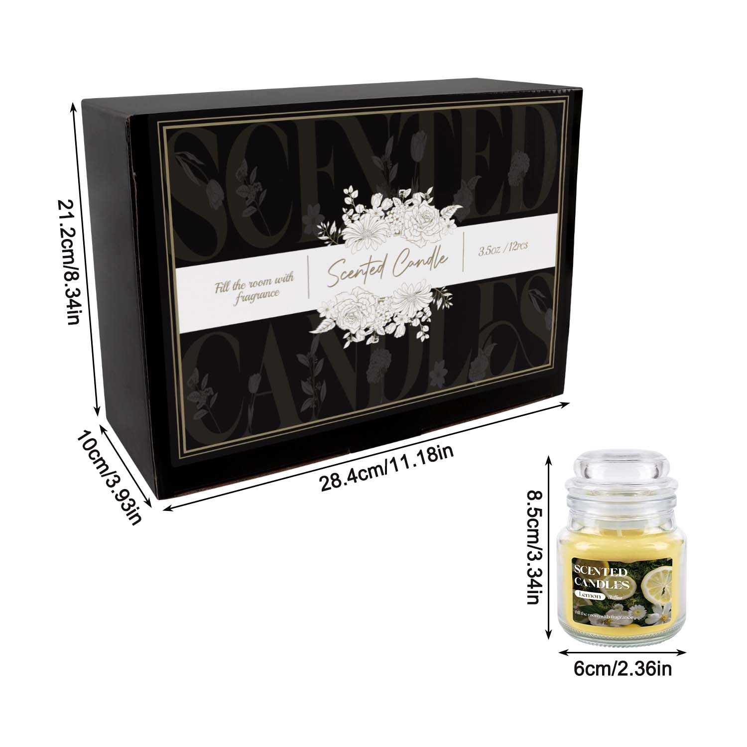 12 velas aromáticas giratorias - Home Fragrance Options reseña y precio
