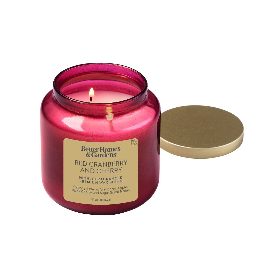 Vela en frasco de vidrio rojo  - Home Fragrance Jar reseña y precio