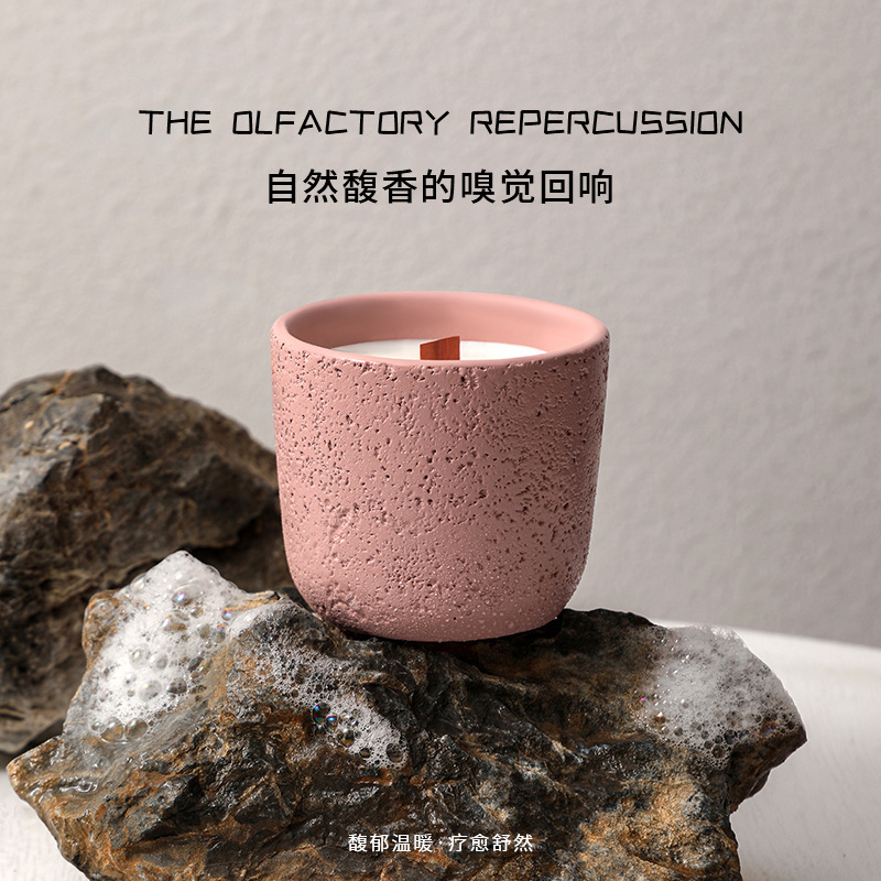 Vela de aromaterapia de cement - Home Fragrance Jar reseña y precio
